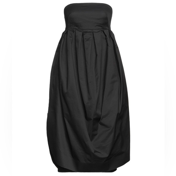 Cedric Charlier black midi strapless S/S’20 runway dress - size 40 (US 4) NWT - Picture 3 of 4